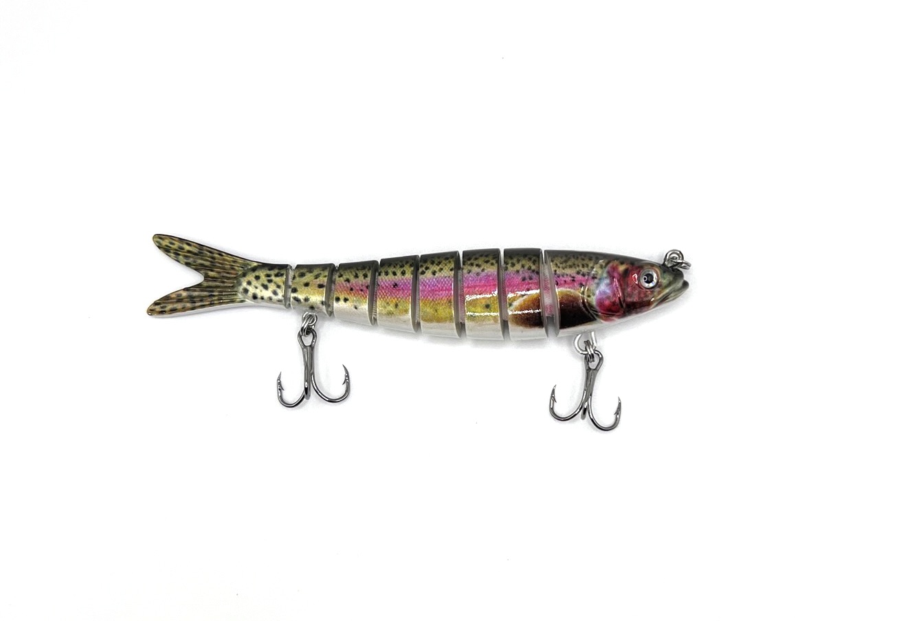 Fishing s for Bass, Trout, Fish - Realistic Multi Jointed Fish Swimbaits -  Freshwater and Saltwater Crankbaits 